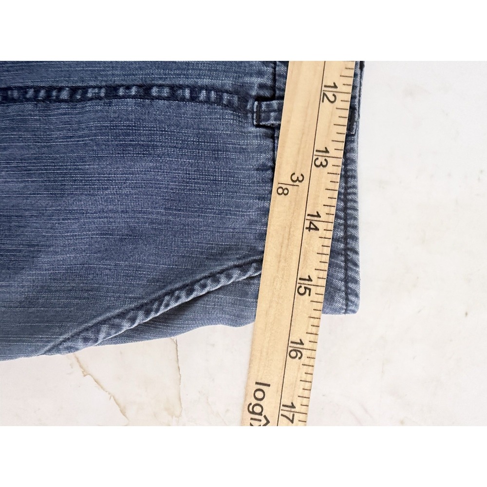 John Mark Wide Leg Pants Womens 6 (31x28) Blue Chambray Lightweight Coastal - Picture 6 of 10